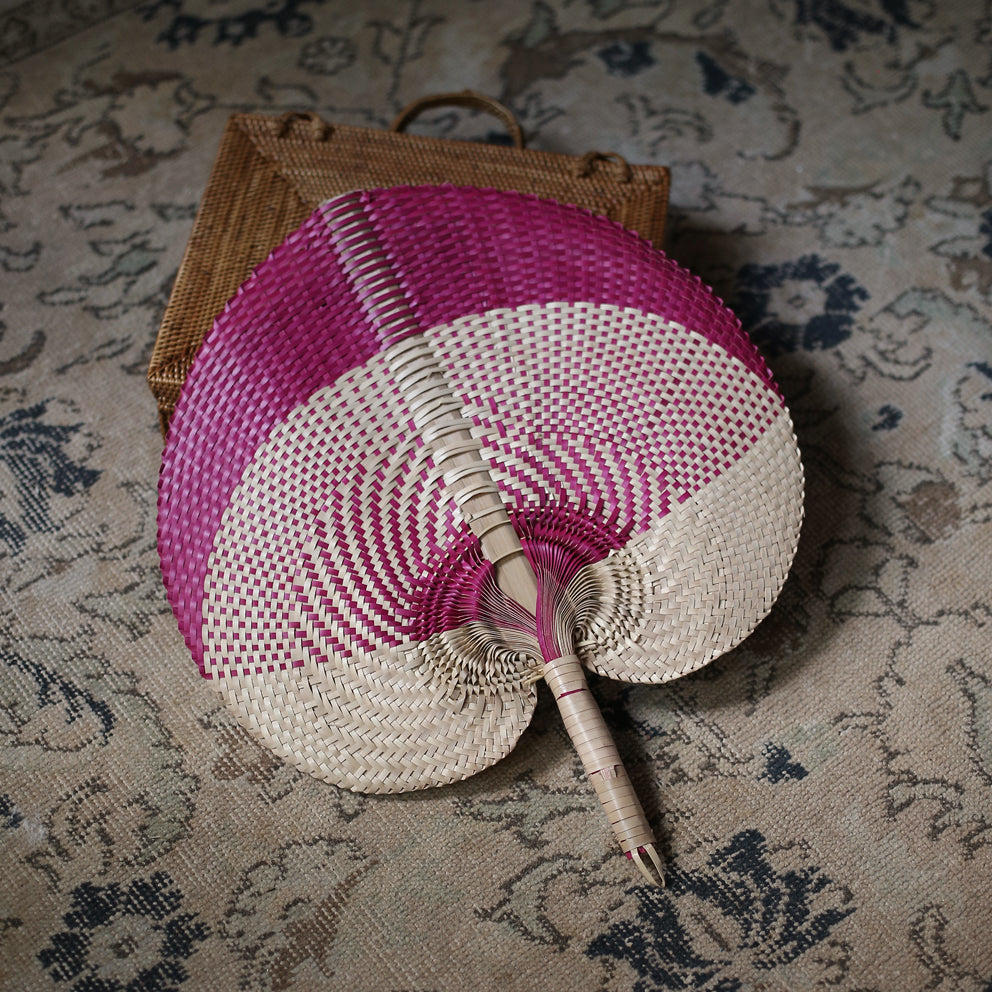Ventaglio tessuto a mano in cotone 100% – Edizione Afrodite (produzione limitata)