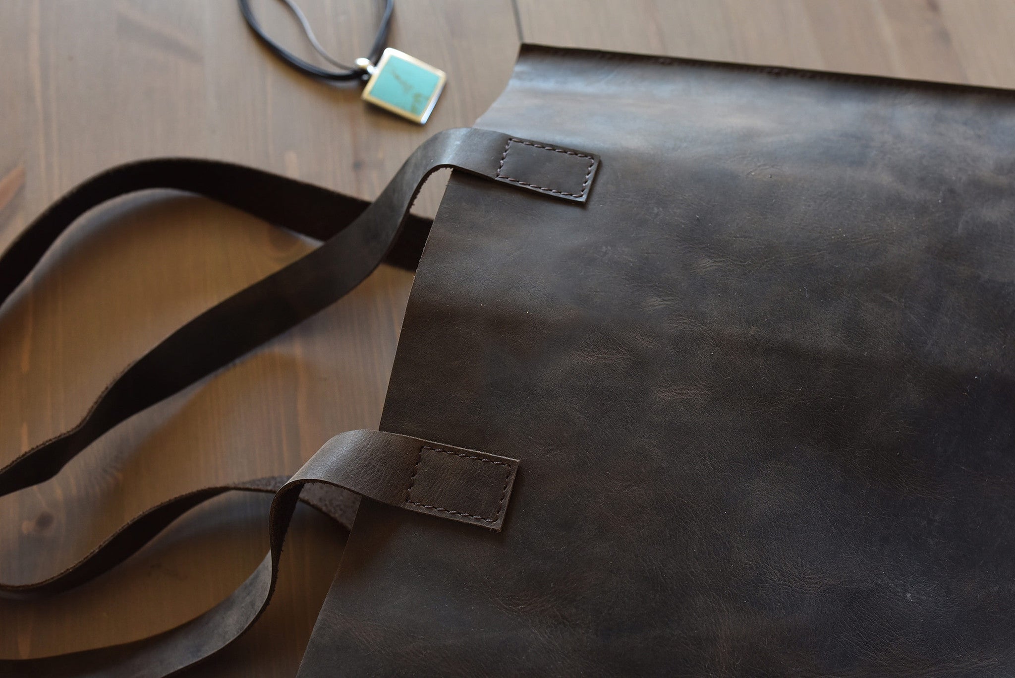 Tote bag in vera pelle, 100% fatta a mano